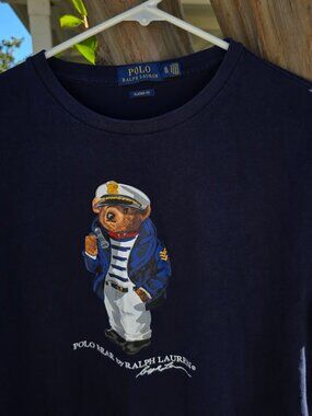 Polo Ralph Lauren Polo Bear - Size XL navy blue tee shirt - 100% authentic.